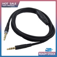  Audio Cord Noise Reduction Lossless Anti-winding 35mm Male to Male Headphone Driver-free Audio AUX Cable for Kingston HyperX Cloud Mix/HyperX Cloud Alpha