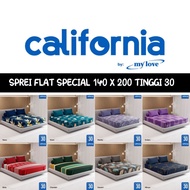 CALIFORNIA FLAT BEDSHEET SPECIAL SMALL QUEEN 140X200 HEIGHT 30 T30
