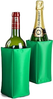 VB VIN BOUQUET Velcro Strap Cooler Cover, Nylon, Green, 14.5 x 20 x 2.5 cm