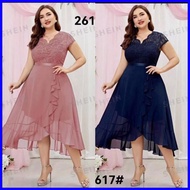 ◆ ☋ ◊ meian999 DRESS COLLECTION XL wedding ninang dress formal dress plus size dress