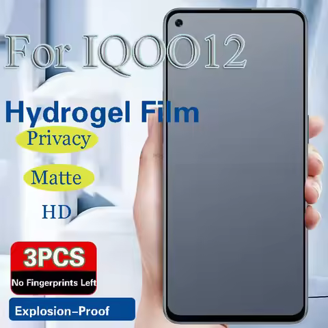 IQOO12Pro Privacy Screen Protector For VIVO IQOO 12 Pro Matte Hydrogel Film IQOO12 Full Coverage Sof