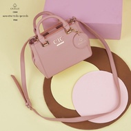 กระเป๋าถือ กระเป๋าสะพายข้าง mini bag น่ารักปุ๊กปิ๊ก แบรนด์ CICELLE #C868 น้ำตาลอ่อน น้ำตาลอ่อน