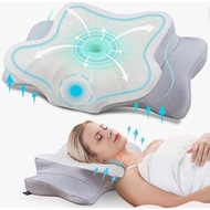 New 12cm Thickness Butterfly Pillow Anti-Snoring Ergonomic Memory Foam Cervical Pain Neck Pain Relief Spine Care 记忆棉蝴蝶枕头