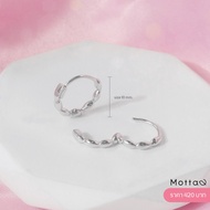 crazysusliki Motta Silver Earring ต่างหูห่วงเงินแท้