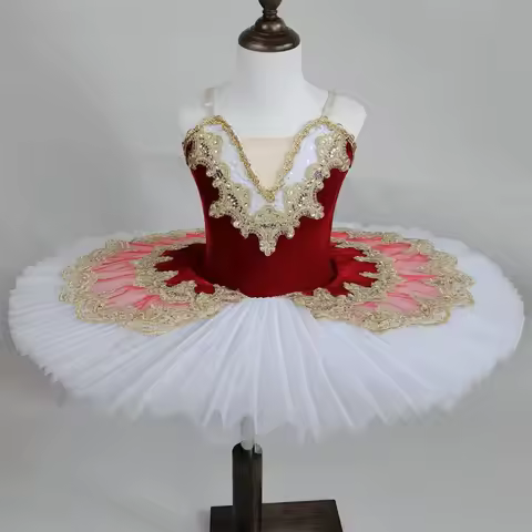 Dreamy Ballet Tutu Dress Stage Performances Girls Princess Dresses Dancing Costumes Children's Day O