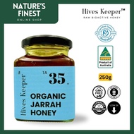[NATURE'S FINEST] Hives Keeper Jarrah Organic Honey TA35+ 250g (EXP: 2029) Gift with Gift Box
