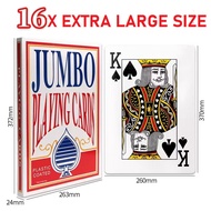 Giant Jumbo Poker Cards Casino Full Deck Oversized Playing Card A4 Size Poker Cards Big Size High Qu