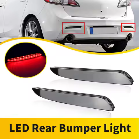 2PCS For Mazda 3 Speed 3 2010-2013 Axela Sport LED Rear Bumper Reflector Light Tail Stop Fog Lamp 12
