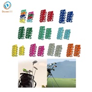 Dovewill 9x Golf Iron Covers Set Golf Clubs Case Protective Golf Club Headcovers Protector for Most 