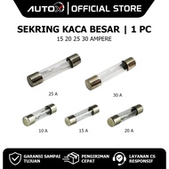 Large Glass Fuse 15 20 25 30 Ampere 15A 20A 25A 30A Fuse Tube Fuse Glass Fuse