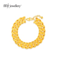 MJ Jewellery 375/9K Gold Stamping Bracelet T56