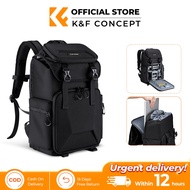 K&F CONCEPT 25L Camera Travel Backpack- Large Capacity, Luggage 15.6 Inch Laptop Bag, Beg Lelaki