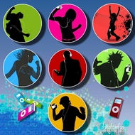 Y2K 2000s Vibe iPod Ad 58mm Pin Button Badge