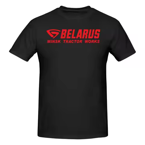 Funny Belarus Tractor Men's Printed T-Shirt Unisex T shirtKawaii