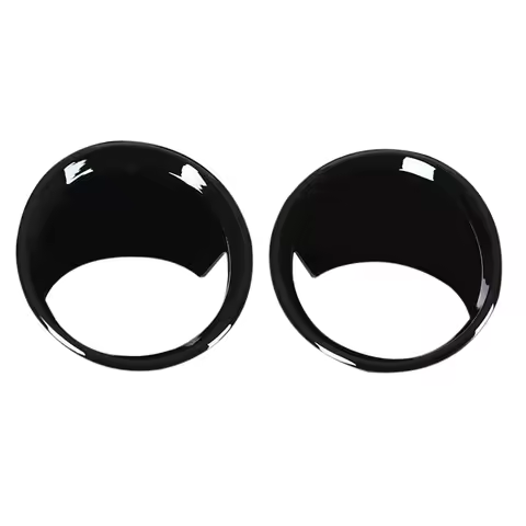 2Pcs Glossy Black Car Front Fog Light Lamp Cover Trim For-BMW X1 F48 2016-2019
