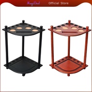 MagiDeal Pool Cue Rack for Cues and Balls Holds 8 Sticks & Full Ball Set Free Standing