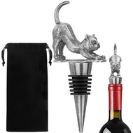 Metal British Shorthair Cat Wine Stopper Bottle Stoppers for Kitchen Party Champagne Saver