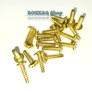 HONDA 20 PCS GOLD BOLT BODY BOLT 4X16HONDA MOTORCYCLE BODY SCREW BOLT VARIO AUTOMATICHONDA SCOOPYBEA