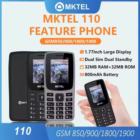 MKTEL F188 110 Feature Phone 1.77inch Display Dual SIM Dual Standby 800mAh Battery GSM Unlocked Mobi
