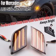 2PCS Car LED Front Bumper Side Marker Lights For Mercedes Benz W204 C250 C300 C350 C63 AMG Sedan Cou