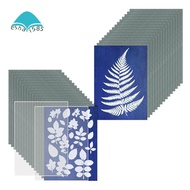 1Set Cyanotype Paper With 2 Sheet Acrylic Panel Sun Print Paper Kit, Cyanotype Paper