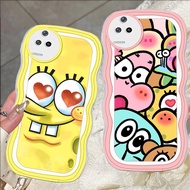 D-42 Spongebob Transparent Casing for Xiaomi poco F5 F6 F4 GT 5G Case