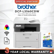 [FAST SHIP] Brother DCP-L3560CDW | 3-in-1 Color LED Laser Printer ( Replacement model : L3551CDW )