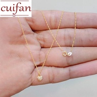 สร้อยคออิตาลี ชุบทอง 18K (Au750) สร้อยคอเพทายรัก สำหรับผู้หญิง ของขวัญ 18 นิ้ว น้ำหนัก 0.1g มีเก็บเง