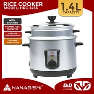 Hanabishi HHRC-14SS 1.4 Liters Rice Cooker with Steamer