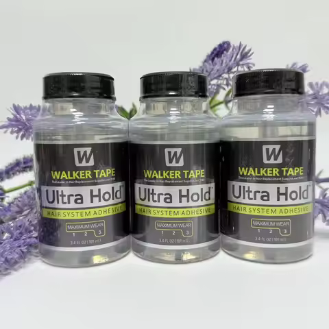 Walker Tape ULTRA HOLD 3.4 FL OZ BRUSH-ON long lasting liquid adhesive hold C-22 SOLVENT 4 FL OZ SPR