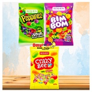 900g / 1kg Roshen Bim Bom Candy / Peppinez Sour Candy / Crazy Bee[OmyFood]
