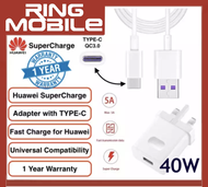 Huawei Super Charge SuperCharge Power Adapter Charger with USB TYPE-C Cable for Huawei P20 P20 Pro Mate 10 Mate 10 Pro Mate 20 Mate 20X Mate 20 Pro P30 P30 Pro