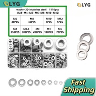 Flat Washer, Fender Washer Kit, Screw Washer (M2 M2.5 M3 M4 M5 M6 M8 M10 M12)