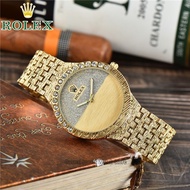 Unisex ROLEX Watch For Men Pawnable Diamond Analog Gold ROLEX Watch For Women Pawnable Analog Couple