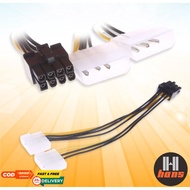 8 pin PCIE PSU Molex 2x to 8Pin GPU VGA Card Power Supply Cable Converter Molex