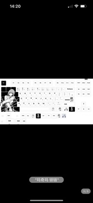 Makima ไฟฟ้า Sawsan Keycap ปรับ Wooting EZ63 Made68 สิงโตอเมริกัน Mu68Pro RS7 ฮาร์ดแวร์คอมพิวเตอร์