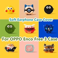 READY STOCK! For OPPO Enco Free 3 Case Niche Cartoon Pattern Space Duck for OPPO Enco Free 3 Casing Soft Earphone Case Cover