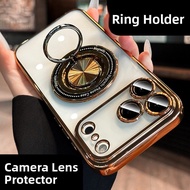 DAIMANG | New Desert Gold Apple 17 Pro Silicone Phone Case Magnetic Attraction Shockproof Stand Comp