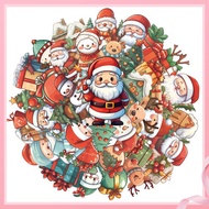 Christmas Sticker Pack Children's Handbook Stickers Creative Christmas diy Decorations Gift Handbook Material Paper