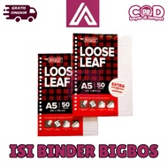 Loose Leaf Boss A5BIG 50 Sheets – Line Binder Paper Refillable/ – Ashira Mall