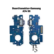Flexible Charger Connector Samsung A34 5G Board Connector+IC