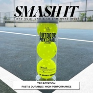 W Gallery Outdoor Pickleball Balls - TPE ROTATION 40 Hole