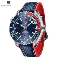 PAGANI DESIGN 42MM Japan Movement ผู้ชายนาฬิกา 100M กันน้ํา Sapphire คริสตัลเซรามิค BEZEL ผู้ชายนาฬิ