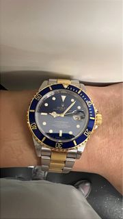 Rolex Submariner 16613 藍色錶盤手錶