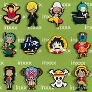 Hot Anime Jibbitz 1pcs Cartoon One Piece Crocs charms shoe Pin Accessories decorate slippers sandals