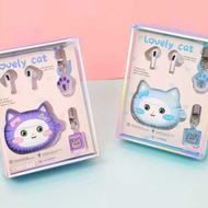 K65 TWS Bluetooth Lovely Cat Cartoon Cute Cat Character Bass Earphone Clear Sound