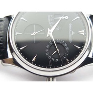 DL MASTER ULTRA THIN RESERVE DE MARCHE SS 3AF BEST EDITION BLACK DIAL ON BLACK LEATHER STRAP A938