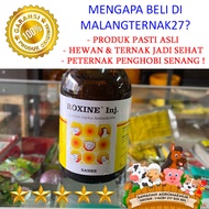 roxine 100ml obat diare pilek mencret hewan sapi kambing kuda babi pedet cempe