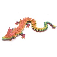Naga Cetakan 3D Kreatif, Naga 3D Besar, Naga Berengsel Fleksibel, Mainan Naga Bercahaya Pelangi 30 I