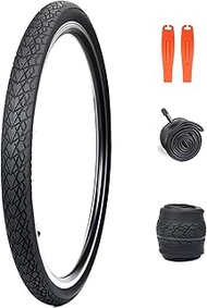 MEGHNA Bike Tire 20/24/26/27.5 inch Foldable Replacement Cruiser Bike Tire Mountain Bike Groove Anti
